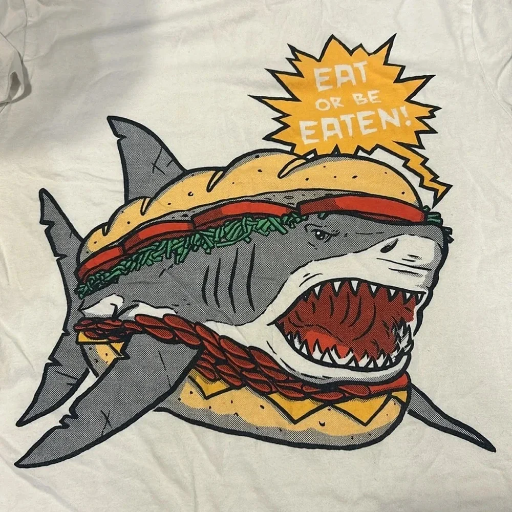The Children’s Place Boys Graphic Shark Short‎ Sleeve Cotton T-Shirt Large 10/12